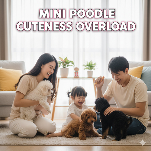 Hình ảnh Poodle Mini cute, ngắm trọn khoảnh khắc chó con đáng yêu nhất
