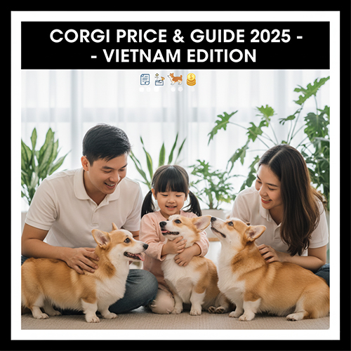Bảng giá chó Corgi 2025 tại Việt Nam – So sánh theo dòng Pembroke, Cardigan và giấy tờ VKA/không giấy