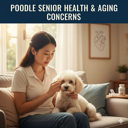 Bệnh thường gặp ở chó Poodle khi về già – đục thủy tinh thể, suy tim, ung thư