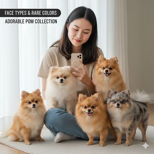 Bộ sưu tập ảnh chó Phốc Sóc mini cute với Pom mặt gấu, mặt cáo và các màu hiếm độc đáo