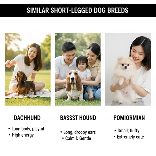 Các giống chó chân ngắn tương tự Corgi – Dachshund, Basset Hound, Phốc sóc mini