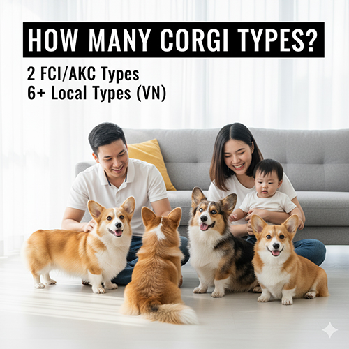 🐶 Corgi có mấy loại? Pembroke, Cardigan và các dòng phổ biến tại Việt Nam