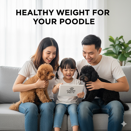 Cách cho chó Poodle ăn để tăng cân đều, duy trì vóc dáng khỏe mạnh mà không lo béo phì.