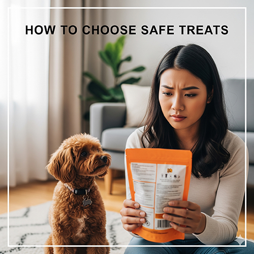 Cách chọn đồ ăn vặt an toàn cho chó Poodle – đọc thành phần, chọn snack phù hợp độ tuổi, tránh sản phẩm trôi nổi