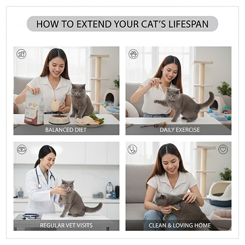 Cách kéo dài tuổi thọ mèo Anh lông ngắn với chế độ ăn khoa học, tập luyện, khám định kỳ và môi trường sống sạch sẽ