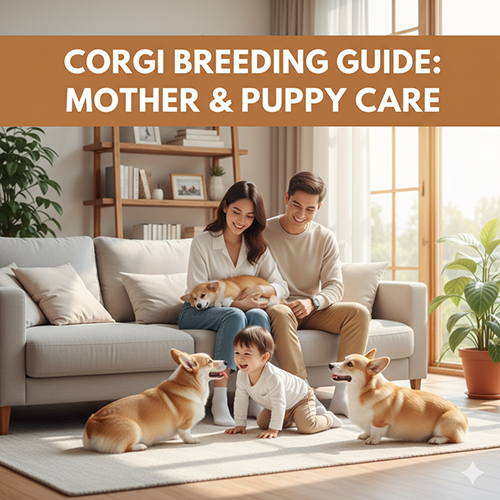 Cách nuôi chó Corgi sinh sản, chăm sóc chó mẹ và chó con đúng cách trong gia đình