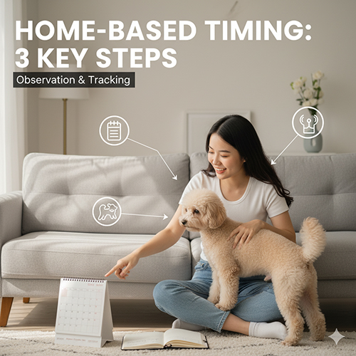 Cách tính ngày phối giống Poodle tại nhà – 3 bước quan sát dịch, hành vi và đếm ngày