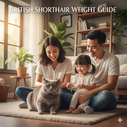 Cân nặng mèo Anh lông ngắn (British Shorthair – ALN) theo từng giai đoạn phát triển và giới tính