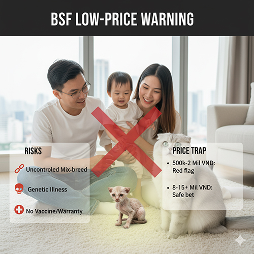 Cảnh báo mua mèo Anh lông ngắn tai cụp giá rẻ 500k – 2 triệu năm 2025