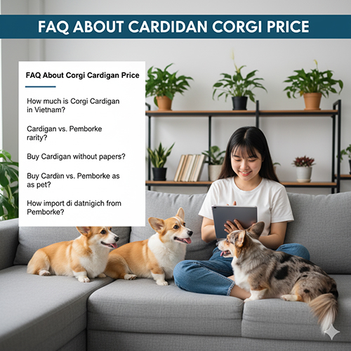 Câu hỏi thường gặp về giá chó Corgi Cardigan tại Việt Nam, so sánh với Pembroke và các nguồn nhập khẩu