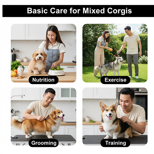 Chăm sóc cơ bản cho Corgi lai – dinh dưỡng, vận động, grooming & huấn luyện