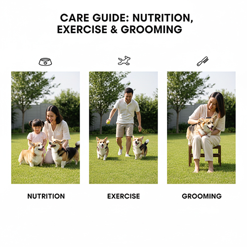 Cách chăm sóc Corgi lai chó cỏ – dinh dưỡng, vận động, grooming & sức khỏe