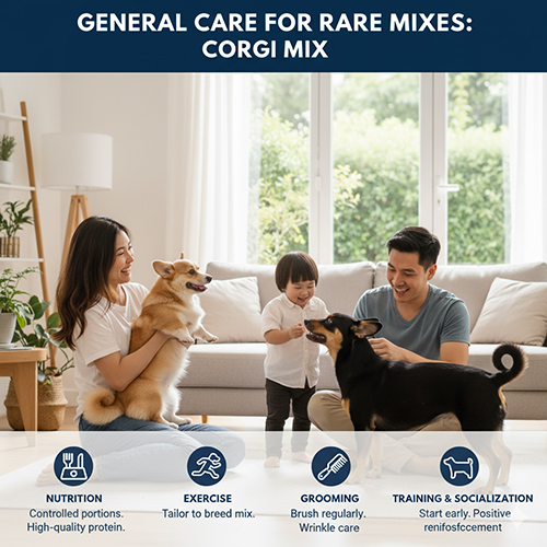 Hướng dẫn chăm sóc chung cho các dòng Corgi lai hiếm – dinh dưỡng, vận động, grooming và huấn luyện