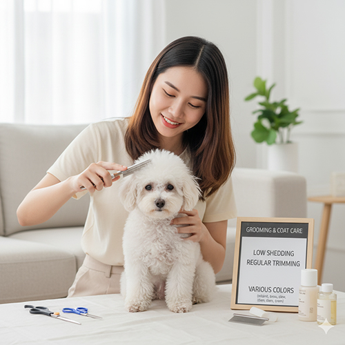 Ngoại hình và lông chó Poodle – ít rụng lông, cần cắt tỉa định kỳ và có nhiều màu sắc đa dạng