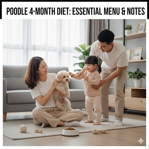 Chế độ ăn cho Poodle 4 tháng tuổi – thực đơn chi tiết và lưu ý quan trọng