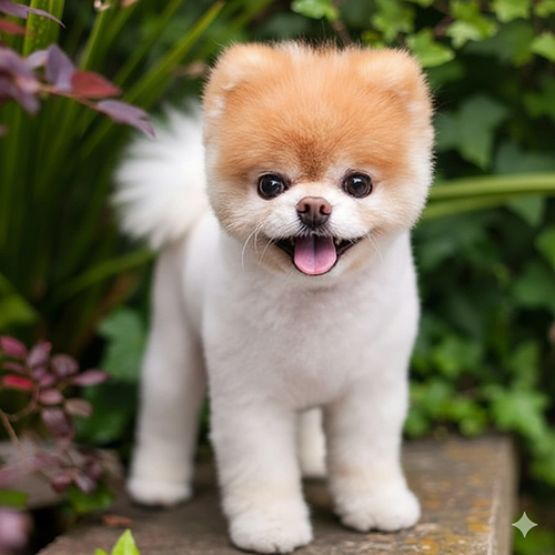 Chó Phốc Sóc kiểu Boo lông cắt ngắn mặt gấu, nổi tiếng trên mạng xã hội