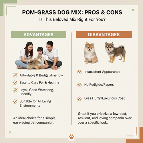 Ưu và nhược điểm chó Phốc Sóc lai chó cỏ – Pom Grass Dog Mix có nên nuôi không