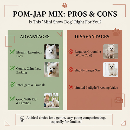 Ưu và nhược điểm chó Phốc Sóc lai Nhật – Pom Jap Mix có nên nuôi không
