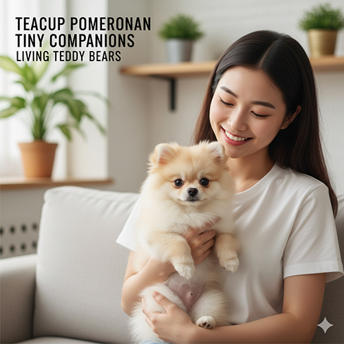 Pom mini (teacup Phốc Sóc) cute – chó Pom tí hon đáng yêu với bộ lông bông xù và đôi mắt sáng