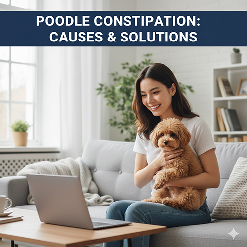 Chó Poodle bị táo bón – nguyên nhân thường gặp và cách xử lý hiệu quả tại nhà