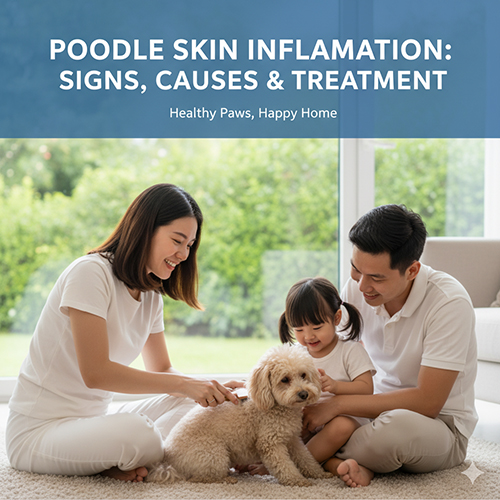 Chó Poodle bị viêm da – dấu hiệu, nguyên nhân và cách điều trị hiệu quả