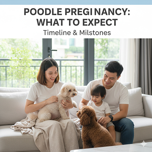 🐩 Chó Poodle mang thai mấy tháng thì đẻ? Thời gian và các mốc cần lưu ý