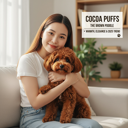 Chó Poodle nâu – Ấm áp, sang trọng & xu hướng 2025