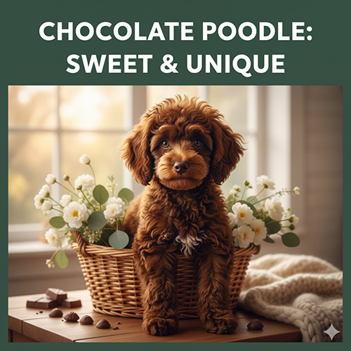Hình ảnh chó Poodle socola ngọt ngào và độc đáo