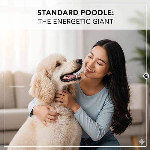 Standard Poodle – giống chó Poodle khổng lồ, giàu năng lượng và thanh lịch, lựa chọn lý tưởng cho gia đình có không gian rộng