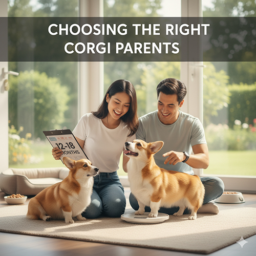 Tiêu chí chọn chó trống và chó cái phối giống Corgi: sức khỏe, phả hệ, ngoại hình và tính cách