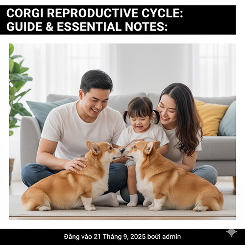 Chu kỳ sinh sản của chó Corgi, cách nhận biết thời kỳ động dục và những lưu ý quan trọng