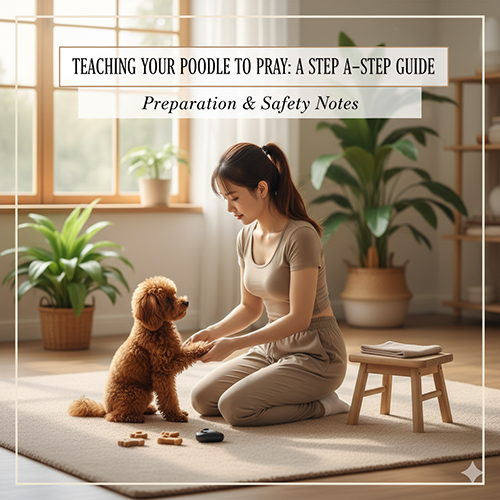 Chuẩn bị và lưu ý an toàn khi dạy chó Poodle lạy