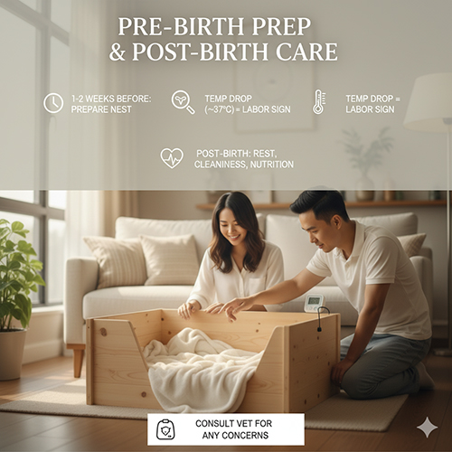 Chuẩn bị sinh và chăm sóc sau sinh cho chó Corgi – hướng dẫn chi tiết