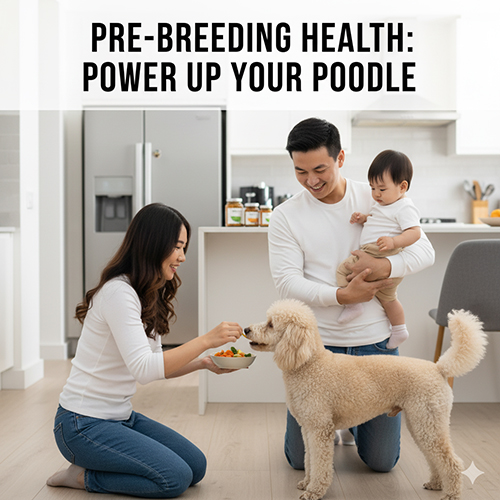 Chuẩn bị sức khỏe cho chó Poodle cái trước khi phối giống an toàn