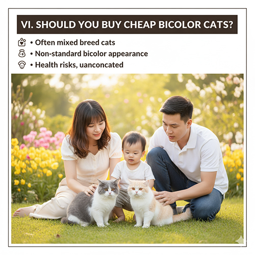 Có nên mua mèo Anh lông ngắn bicolor giá rẻ 500k – 2 triệu với nhiều rủi ro lai tạp và bệnh tậtCó nên mua mèo Anh lông ngắn bicolor giá rẻ 500k – 2 triệu với nhiều rủi ro lai tạp và bệnh tật