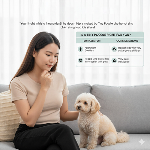 Có nên nuôi Tiny Poodle không? Ưu và nhược điểm cần cân nhắc
