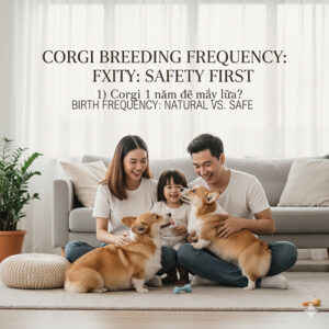 Ảnh đại diện bài viết: Corgi 1 năm đẻ mấy lứa, tần suất sinh sản an toàn cho chó mẹ.