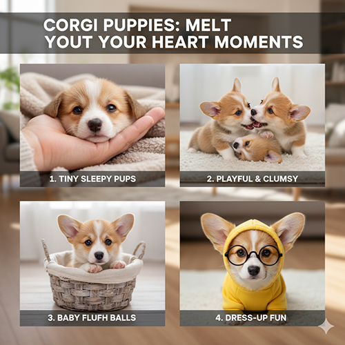 Những bé Corgi con dễ thương: ngủ ngoan, chơi đùa tinh nghịch và hóa trang siêu cute 🐶😍