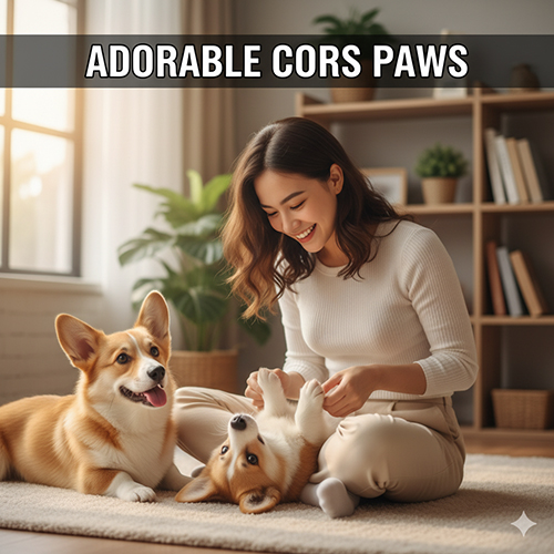Chó Corgi dễ thương nằm chơi cùng chủ, đôi chân ngắn ngộ nghĩnh khiến ai cũng yêu thích 🐶😍
