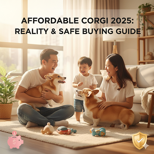Gia đình hạnh phúc bên chó Corgi – hướng dẫn mua Corgi giá rẻ 2025 an toàn