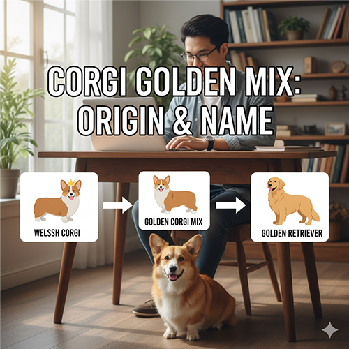 Corgi lai Golden là gì? Nguồn gốc & tên gọi chi tiết