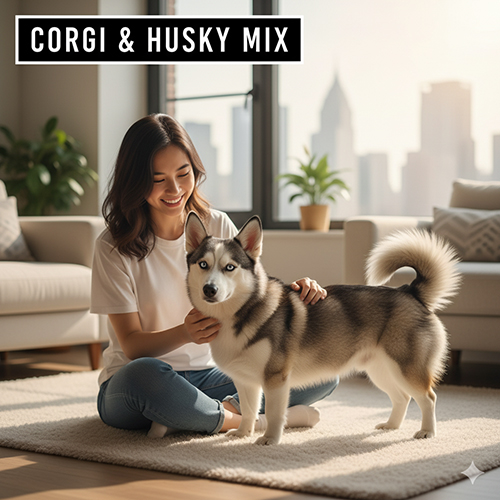 🐺 Corgi lai Husky (Horgi) – Sự kết hợp độc đáo giữa Corgi và Husky
