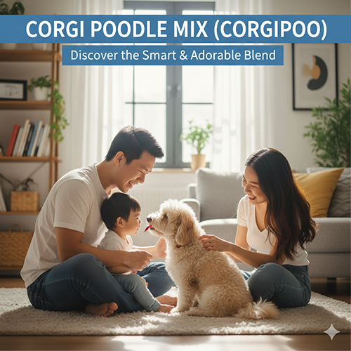 Corgi lai Poodle (Corgipoo) – Khám phá sự kết hợp thông minh & đáng yêu