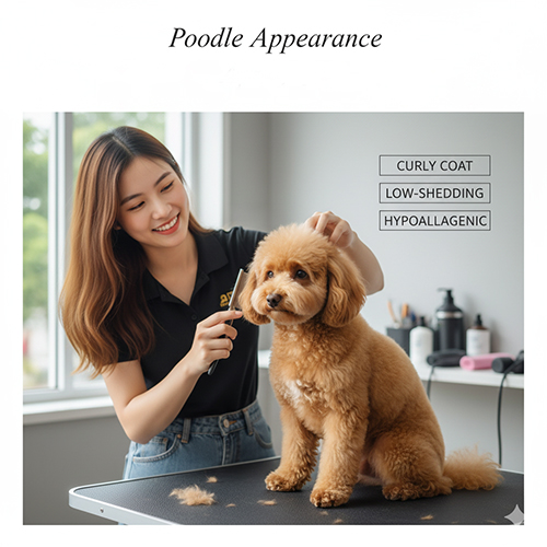 Đặc điểm ngoại hình chó Poodle – lông xoăn ít rụng, nhiều size từ Toy đến Standard