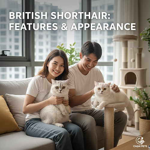 Đặc điểm và ngoại hình mèo Anh lông ngắn British Shorthair – Cham Pets