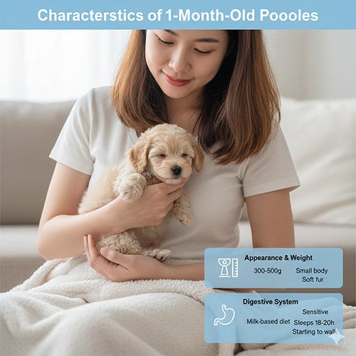 Đặc điểm chó Poodle 1 tháng tuổi – ngoại hình, cân nặng, hệ tiêu hóa và hành vi