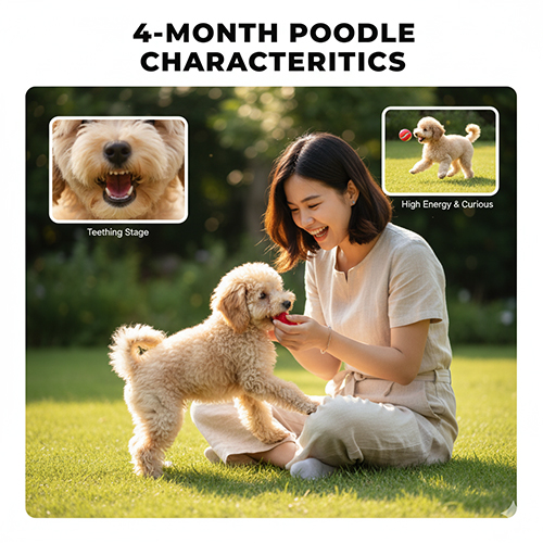 Đặc điểm Poodle 4 tháng tuổi – cân nặng, ngoại hình, hệ tiêu hóa và hành vi