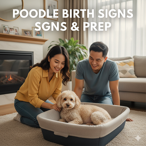 🐶 Dấu hiệu chó Poodle sắp đẻ & hướng dẫn chuẩn bị ổ đẻ an toàn tại nhà