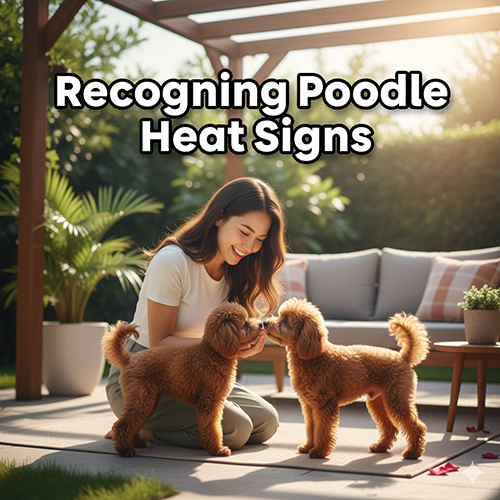 Dấu hiệu chó Poodle động dục dễ nhận biết – âm hộ sưng, ra dịch máu, thay đổi hành vi, đi tiểu nhiều, thu hút chó đực