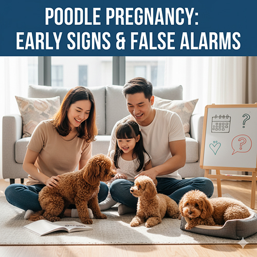 Dấu hiệu chó Poodle 🐩 mang thai – Nhận biết sớm & phân biệt với mang thai giả